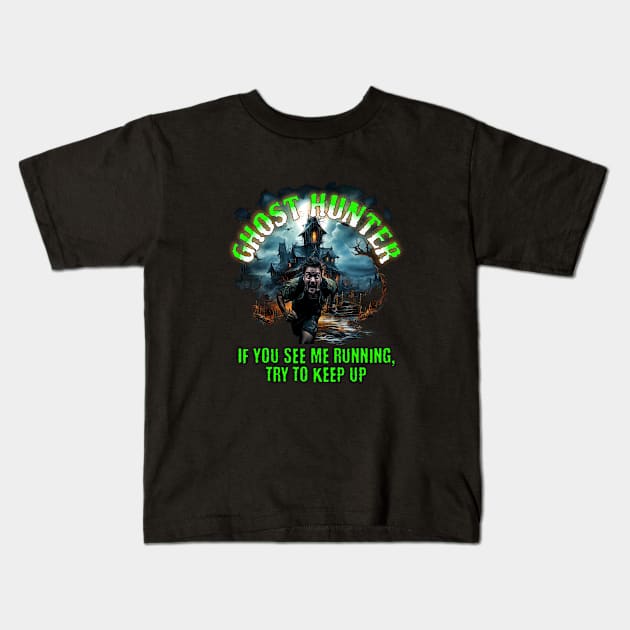 Ghost Hunter Kids T-Shirt by ZombieTeesEtc